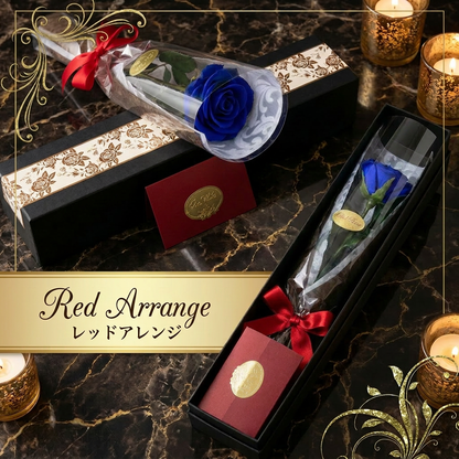 一輪バラ プリザーブドフラワー ギフト 枯れない薔薇 プレゼント BOX付き メッセージカード対応